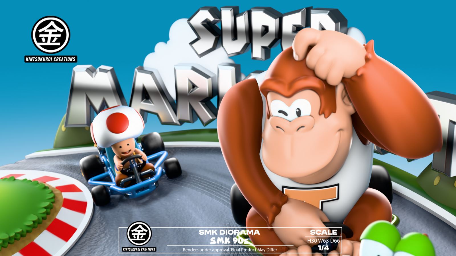 Super Mario Kart 1/4
