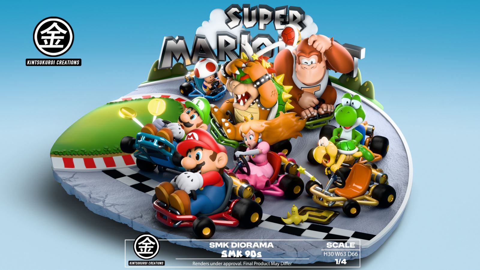 Super Mario Kart 1/4
