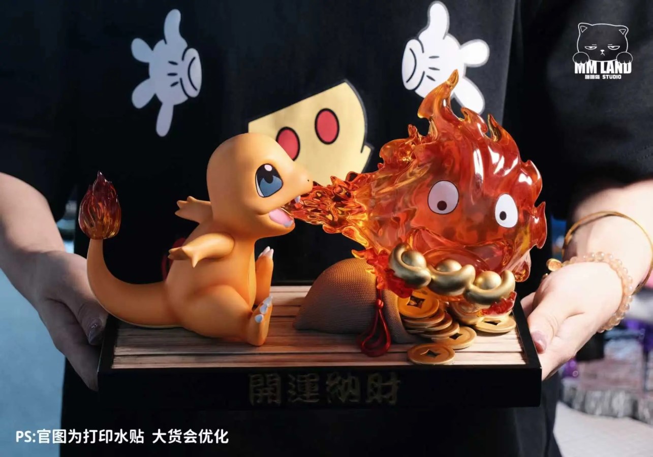 Charmander and Calcifer - Pokemon x Howl's Moving Castle