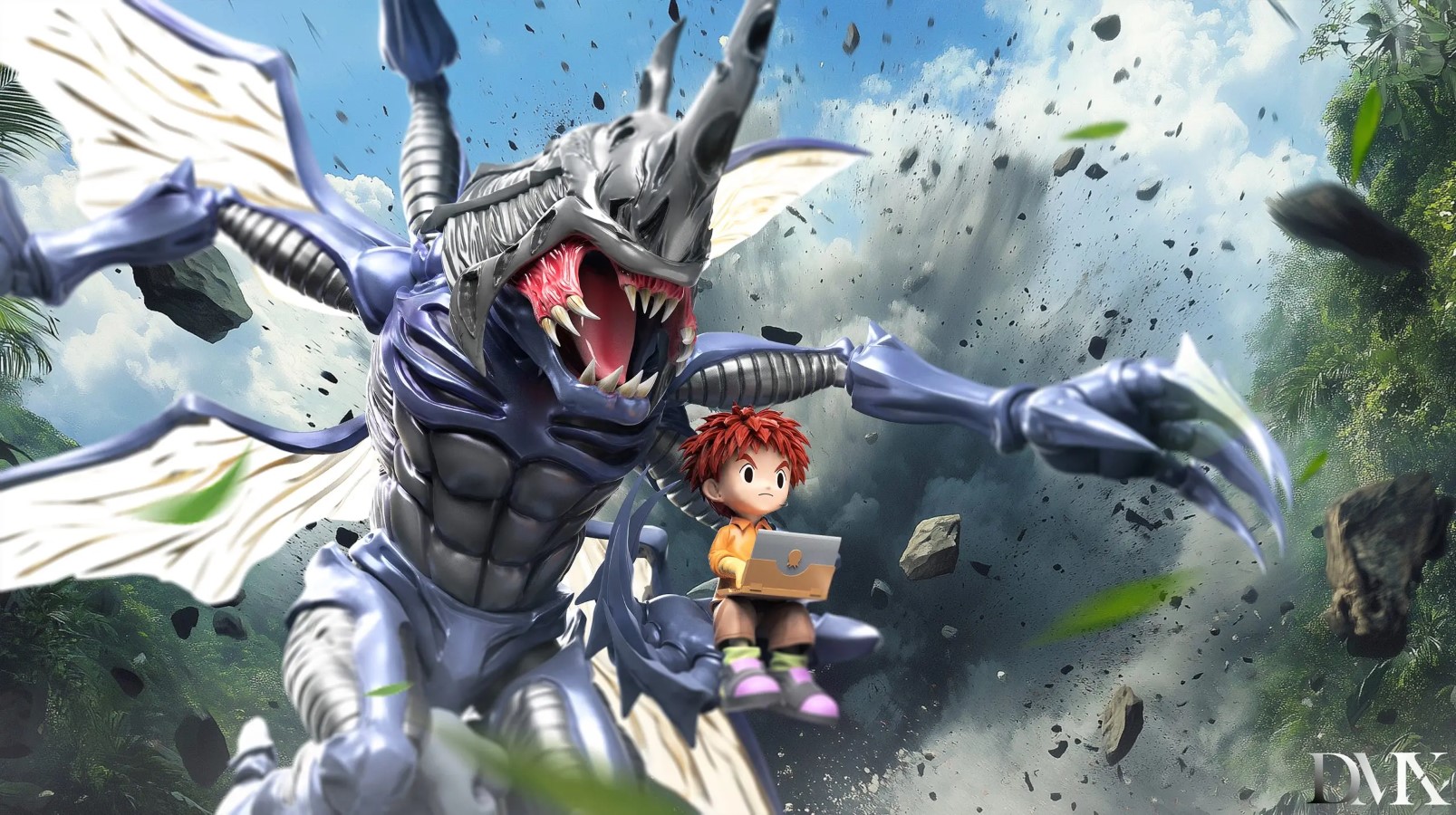 DMX Studio - Generation 1 Riding Posture Series #5 Kabuterimon X Izumi Kōshirō Digimon