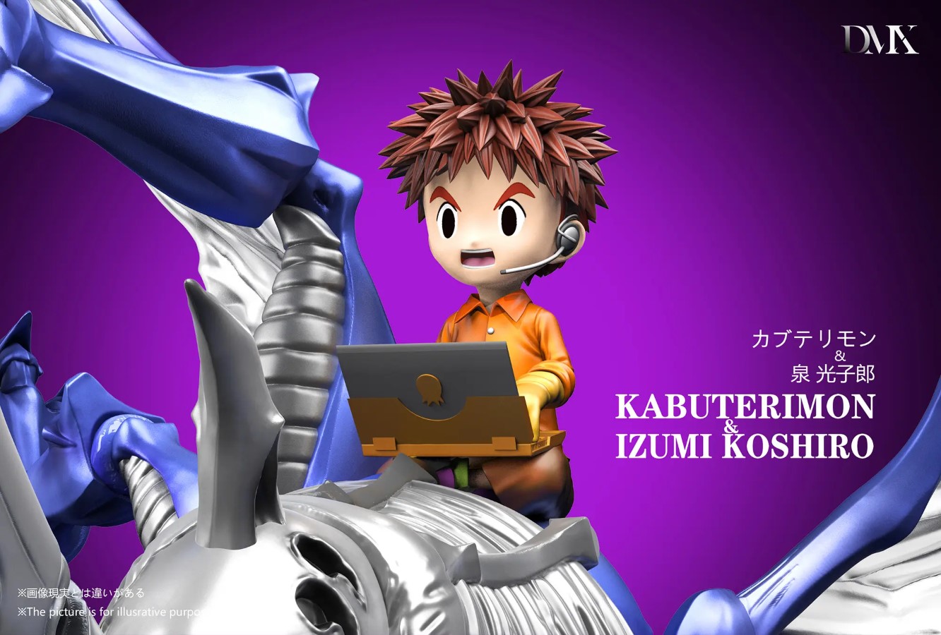 DMX Studio - Generation 1 Riding Posture Series #5 Kabuterimon X Izumi Kōshirō Digimon