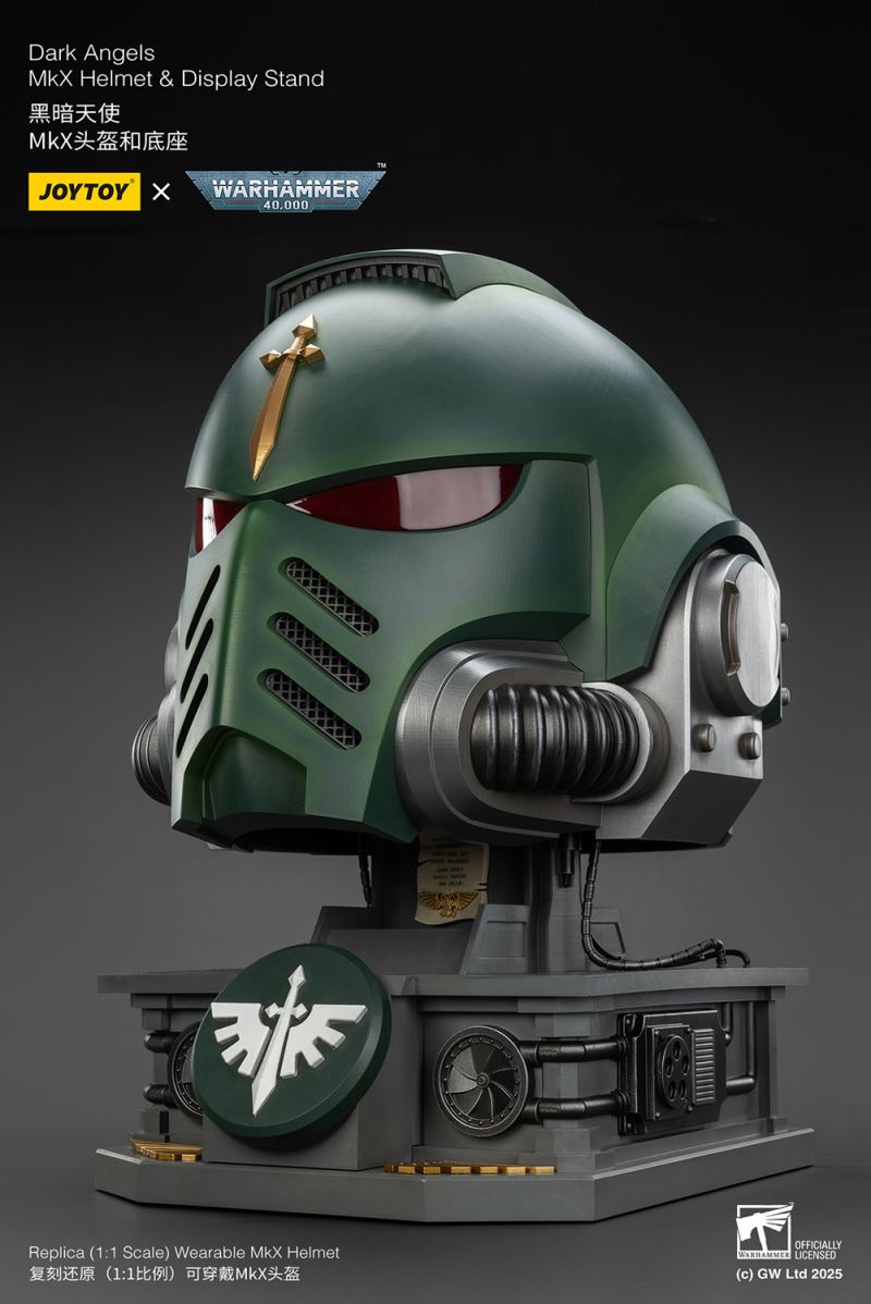 Dark Angels MkX Helmet & Display Stand