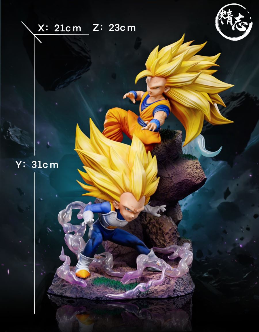 Super Saiyan 3 Goku & Vegeta - Dragon Ball DAIMA