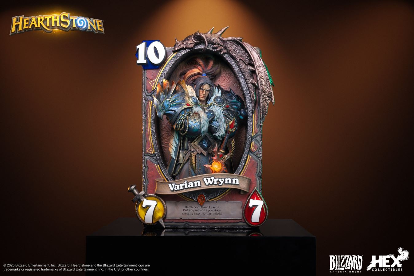 Hearthstone Varian Wrynn Art Statue