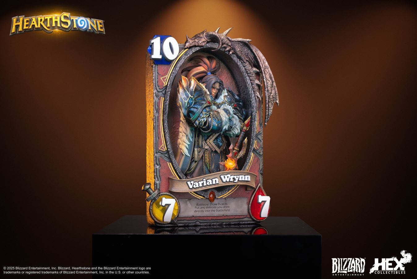 Hearthstone Varian Wrynn Art Statue