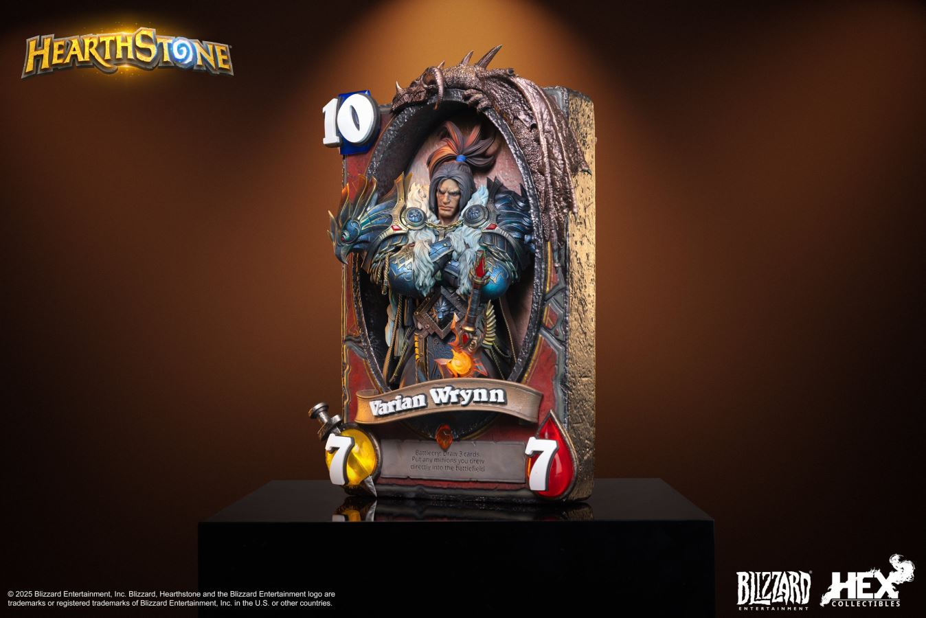 Hearthstone Varian Wrynn Art Statue