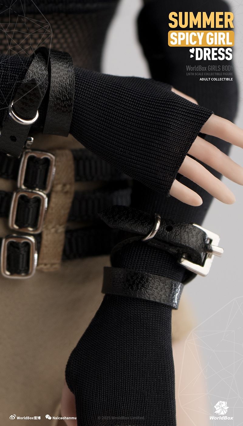 Original 1/6 Spring and Summer Mesh Slit Low Waist Skirt