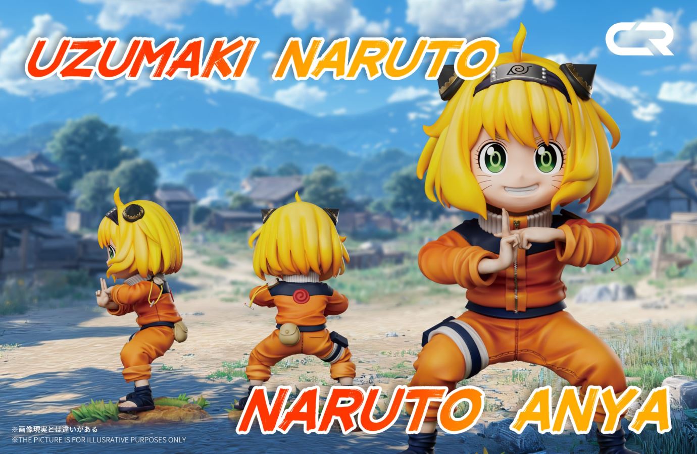 Anya cos Uzumaki Naruto Kage Bunshin - Spy x Family