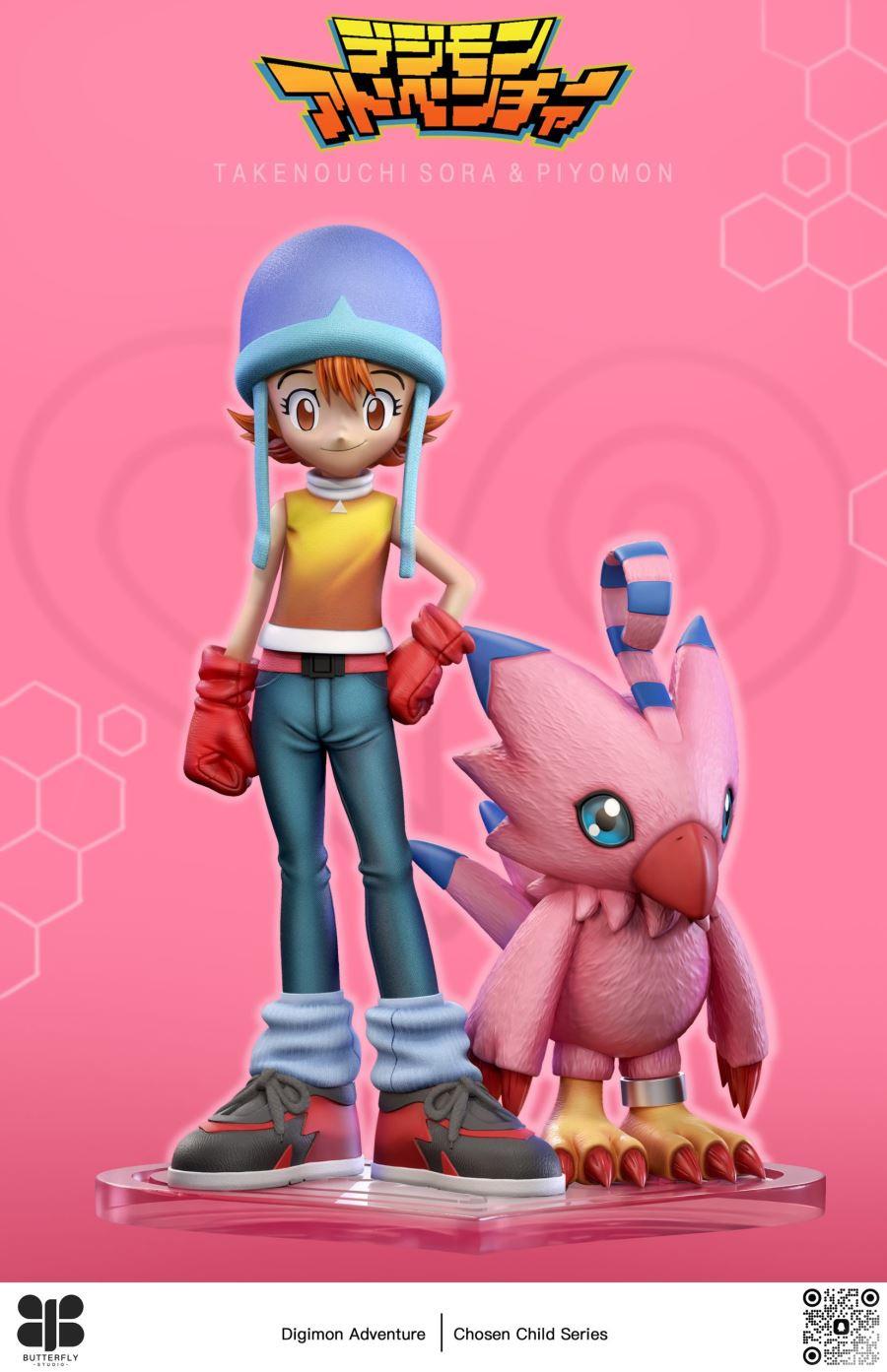 Sora Takenouchi and Piyomon - Digimon