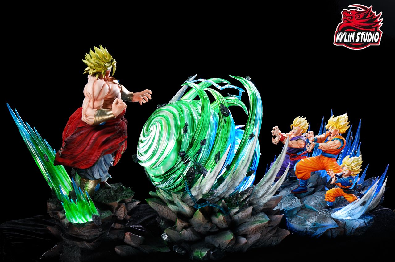 Broly vs Goku Gohan Goten - Dragon Ball