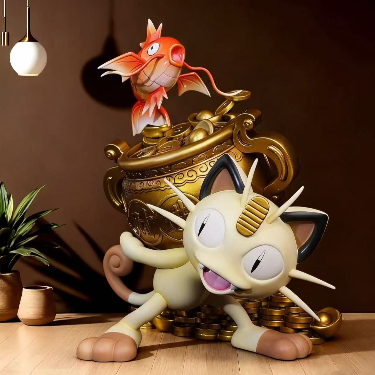 Lucky Cat with Koi Fish - Pokemon