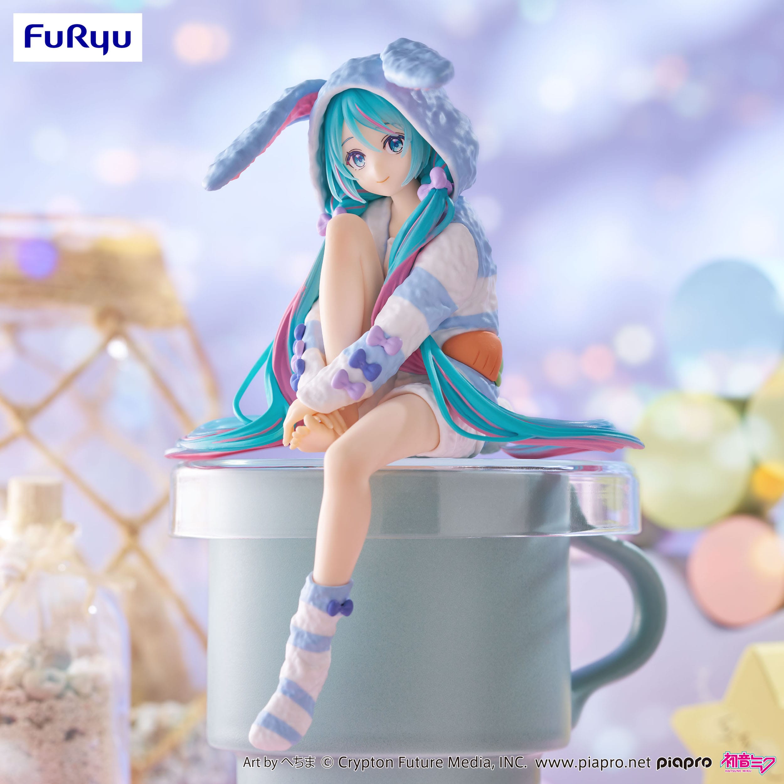 Hatsune Miku Rabbit Ear Hood Pajama Blue Color Ver