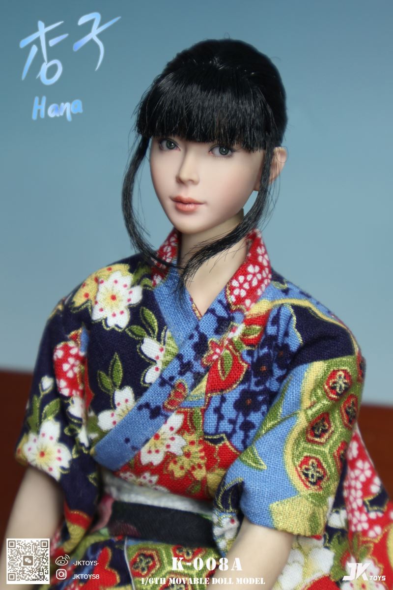 Asian beauty head sculpture - Hana Apricot 1/6