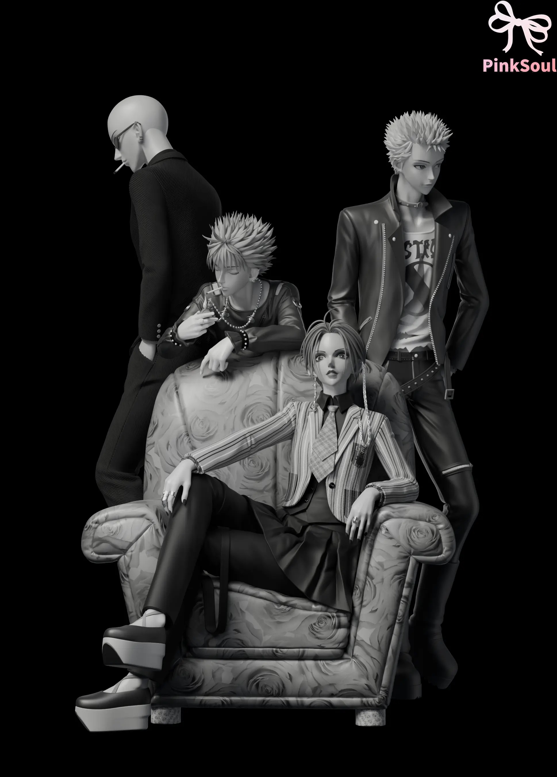 Nana Osaki X Yasushi Takagi X Nobuo Terashima X Shinichi Okazaki - NANA