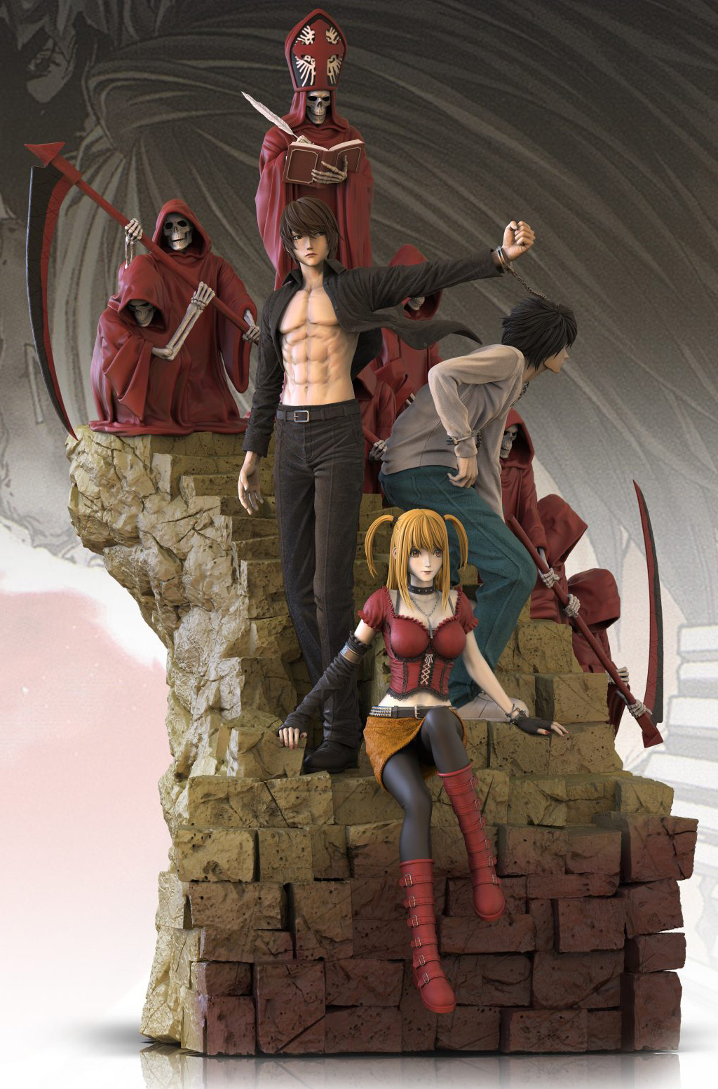 Yagami Light & L & Misa Amane - Death Note