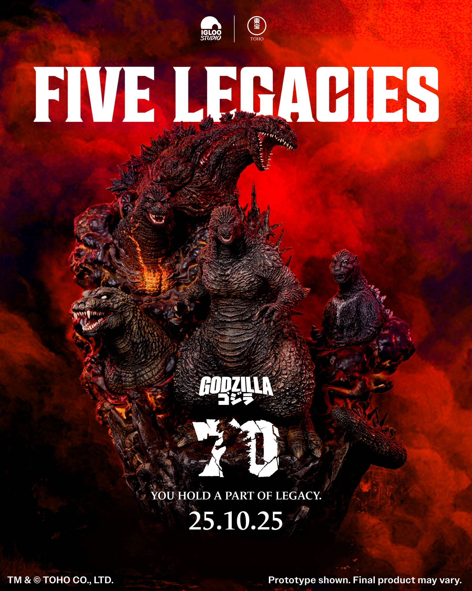 Godzilla Five Legacies Full Color Version