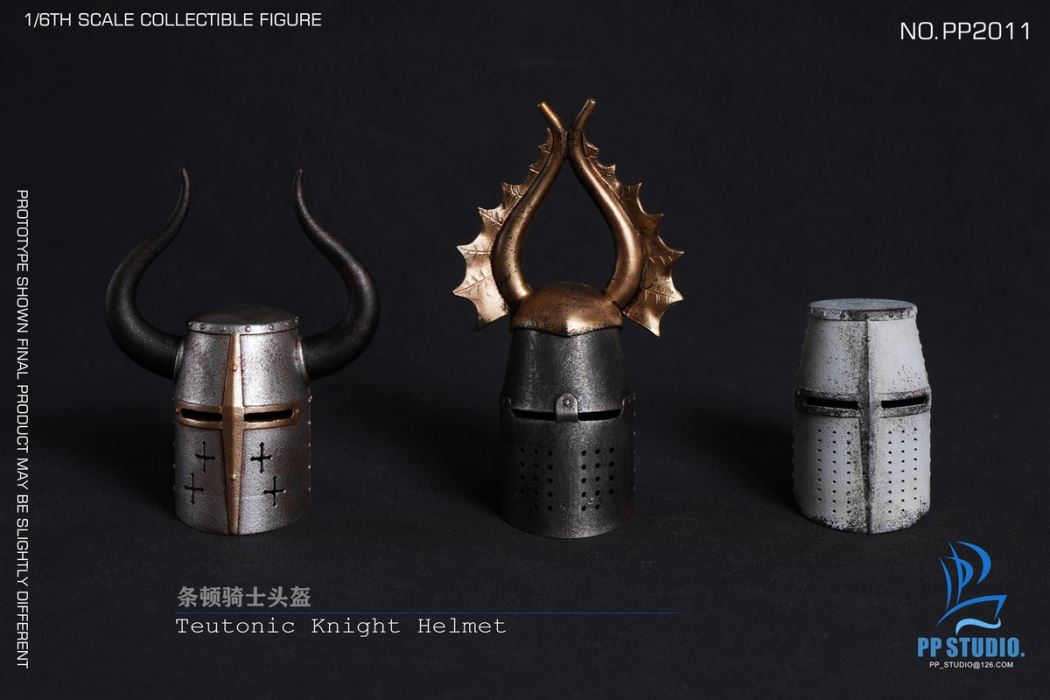 Teutonic Knight Alloy Helmet Set 1/6
