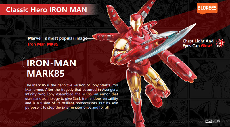 Marvel heroes-Championclass-CC-01 Iron Man MK85 SE Plastic Kit (Regular Edition)