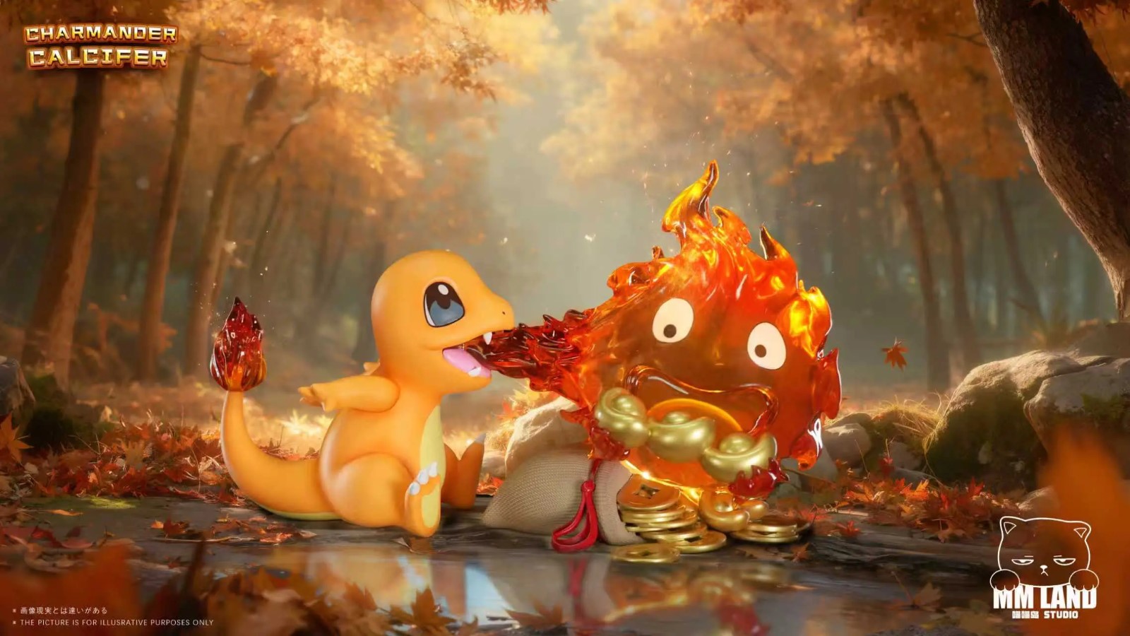 Charmander and Calcifer - Pokemon x Howl's Moving Castle