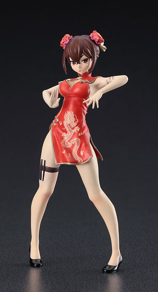12 Tamago Girls Collection No.07 Haku Rinpha (Chinese Dress) Unpainted Resin Figure 1/12