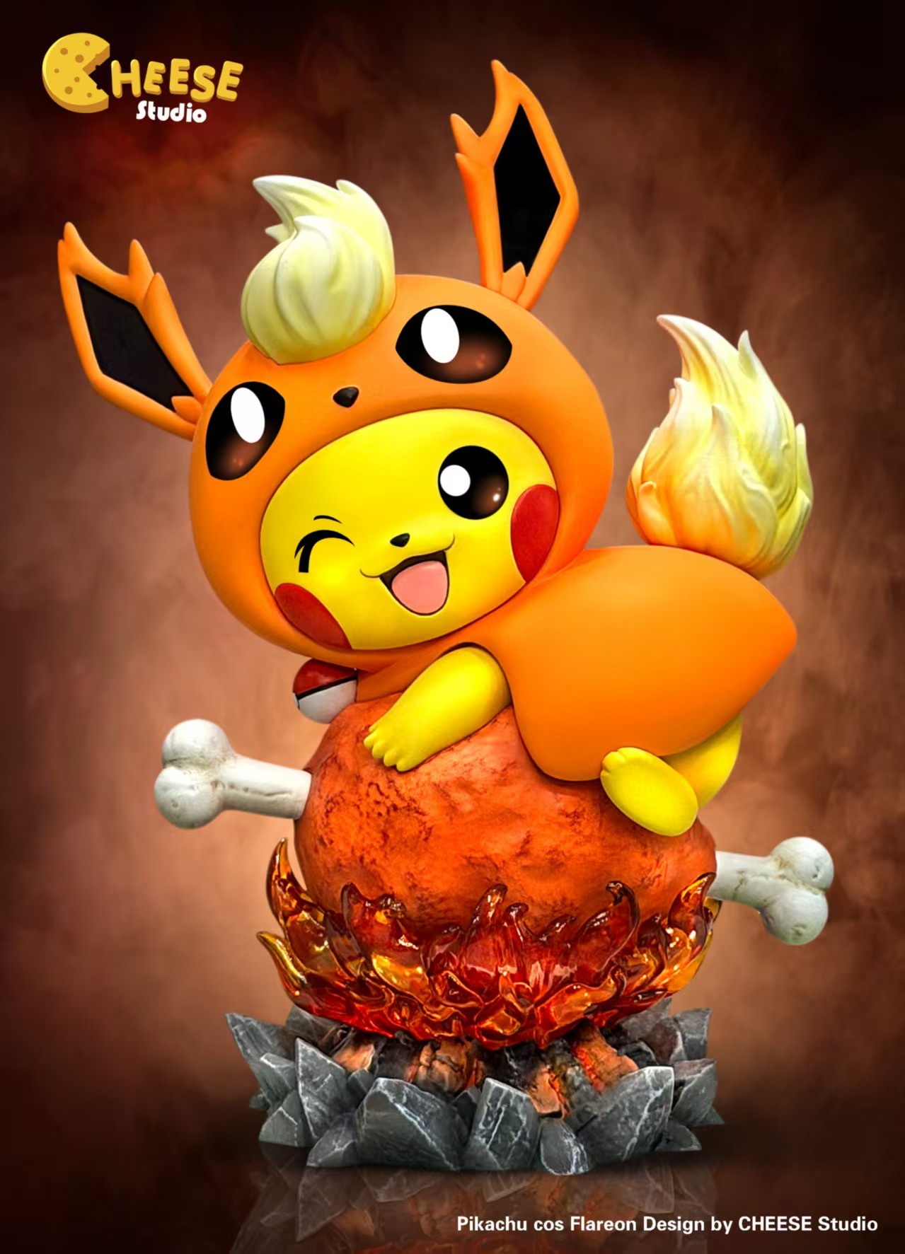 Pikachu cos Flareon - Pokemon