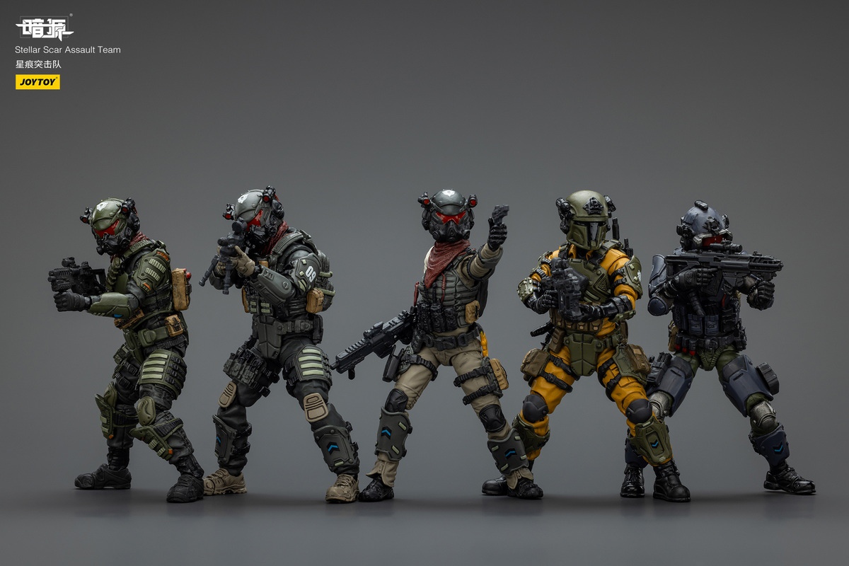 Scar Commando - Gravel Gold/Dark Silicon/Titanium Rock/Fiery Sulfur/Dark Manganese 1/18