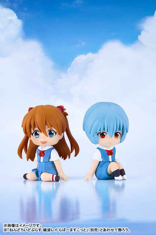 Nendoroid Plus Rebuild of Evangelion Rei Ayanami & Asuka Langley Shikinami Rubber Mascot