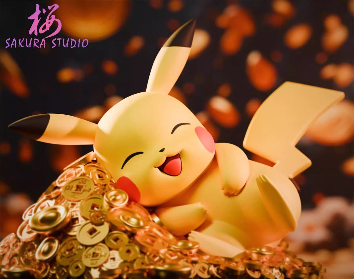 Lying down Pikachu - Pokemon