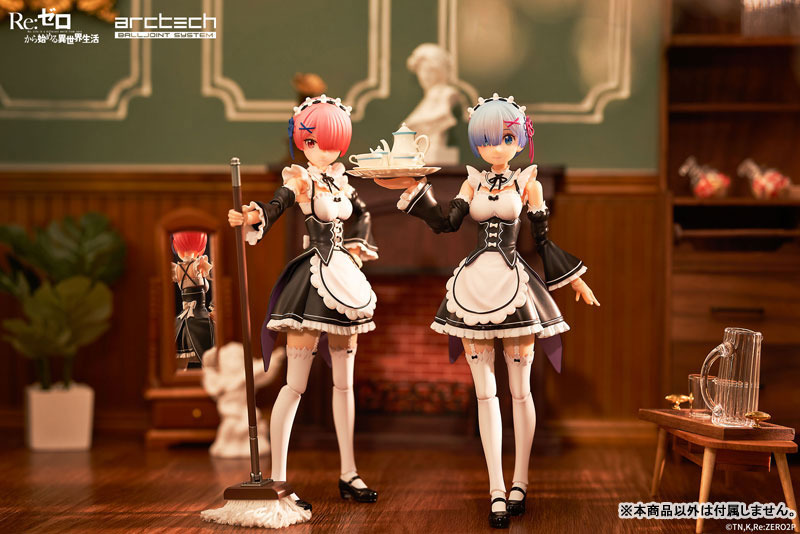 ARCTECH Posable Series Re:ZERO -Starting Life in Another World- Ram & Rem Set 1/8