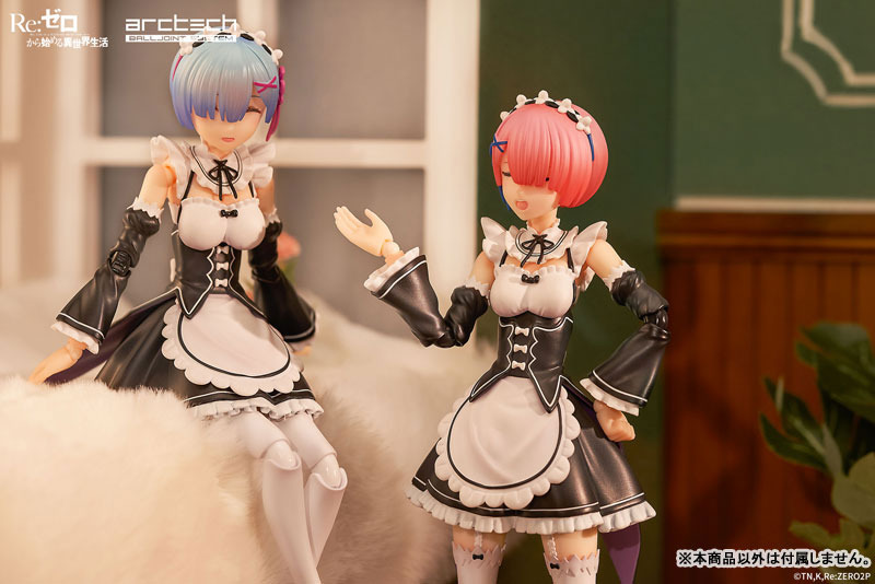 ARCTECH Posable Series Re:ZERO -Starting Life in Another World- Ram & Rem Set 1/8