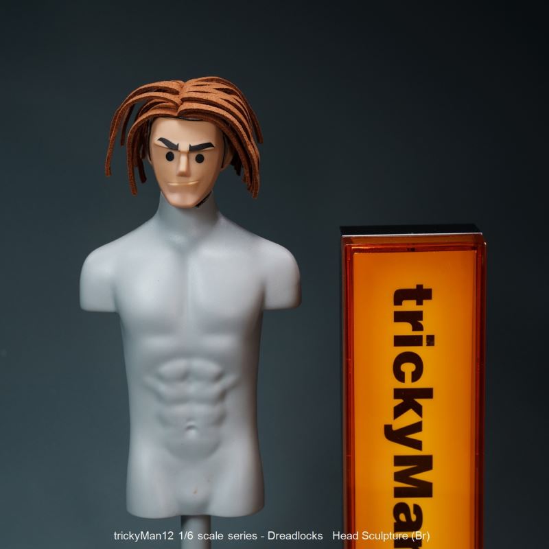 Dreadlocks Male Head Sculpture 1/6