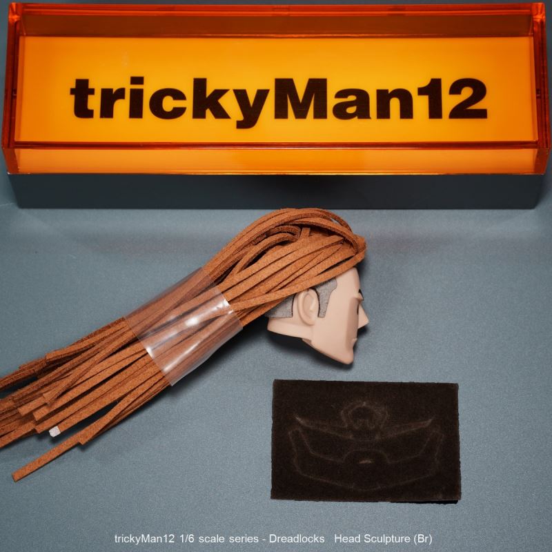 Dreadlocks Male Head Sculpture 1/6