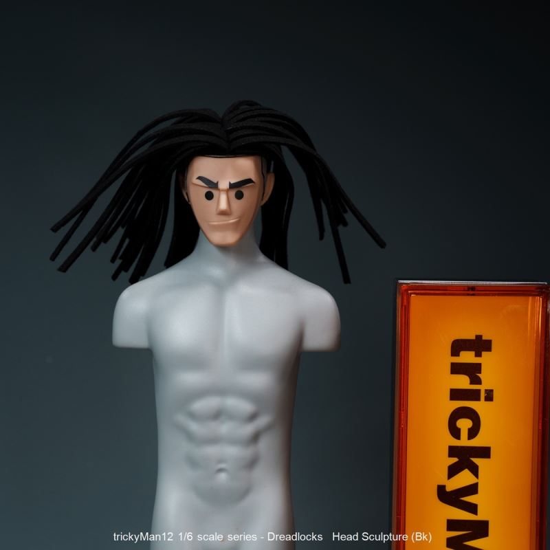 Dreadlocks Male Head Sculpture 1/6