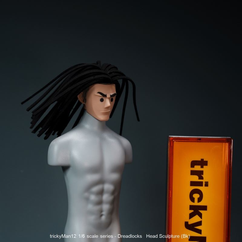 Dreadlocks Male Head Sculpture 1/6