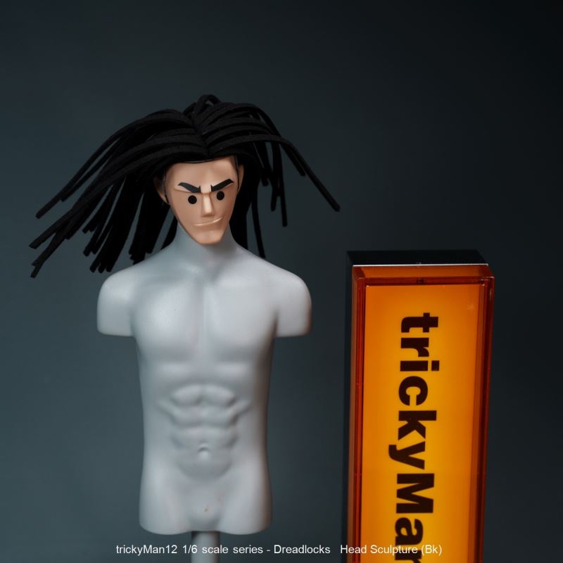 Dreadlocks Male Head Sculpture 1/6