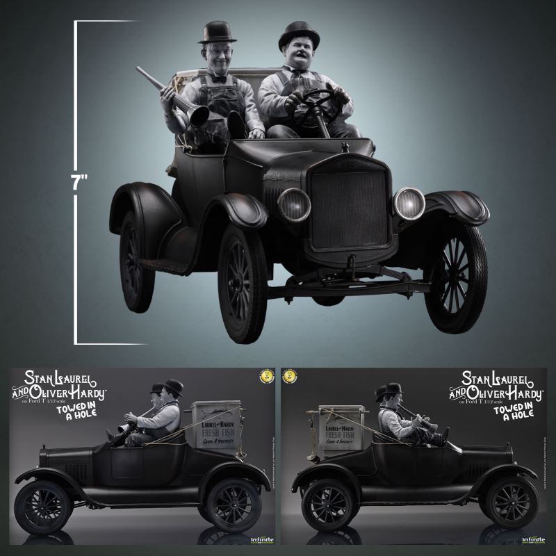 Stan Laurel & Oliver Hardy on Ford T