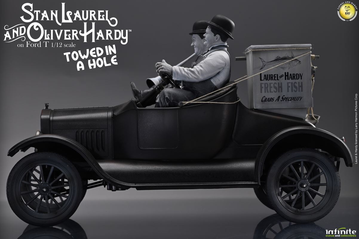 Stan Laurel & Oliver Hardy on Ford T