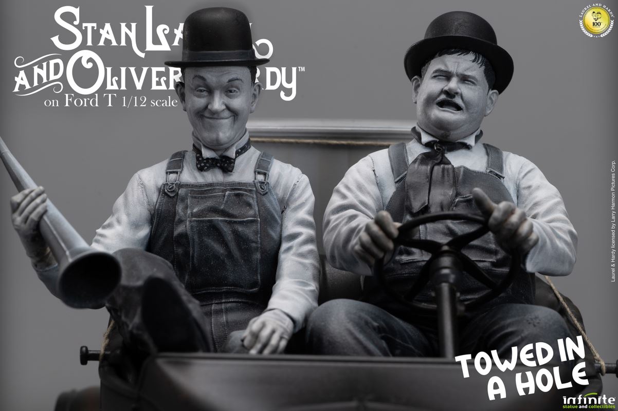 Stan Laurel & Oliver Hardy on Ford T