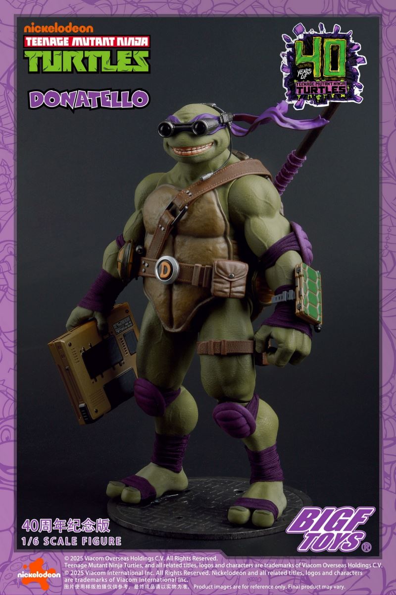Teenage Mutant Ninja Turtle Donatello 40th Anniversary Edition 1/6