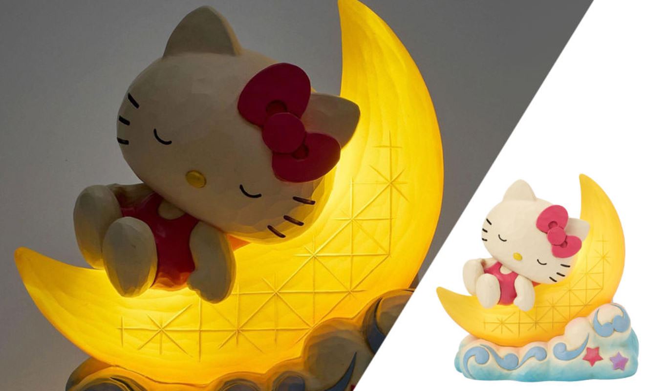 Hello Kitty on LED Moon