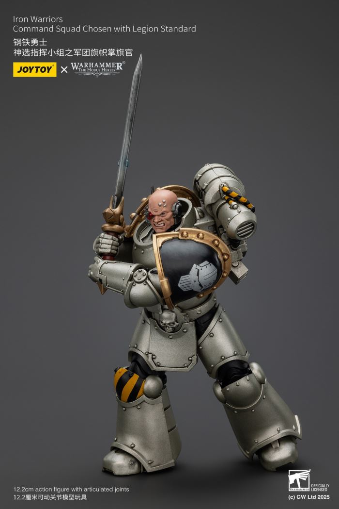 Iron Warrior - MKVI Tactical Sergeant/Divine Chosen Command Team Legion Flag 1/18