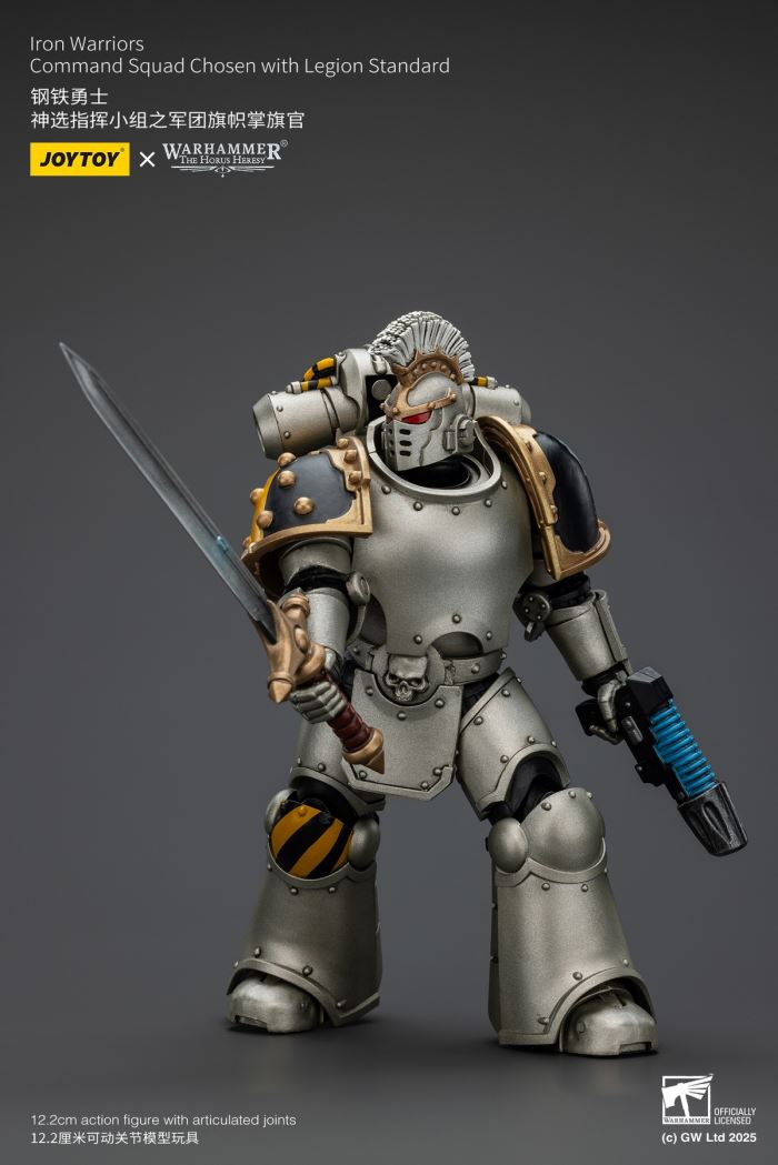 Iron Warrior - MKVI Tactical Sergeant/Divine Chosen Command Team Legion Flag 1/18