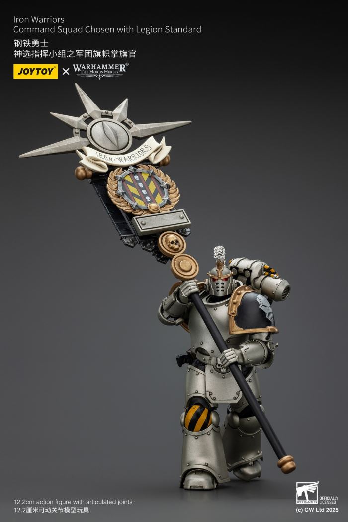 Iron Warrior - MKVI Tactical Sergeant/Divine Chosen Command Team Legion Flag 1/18