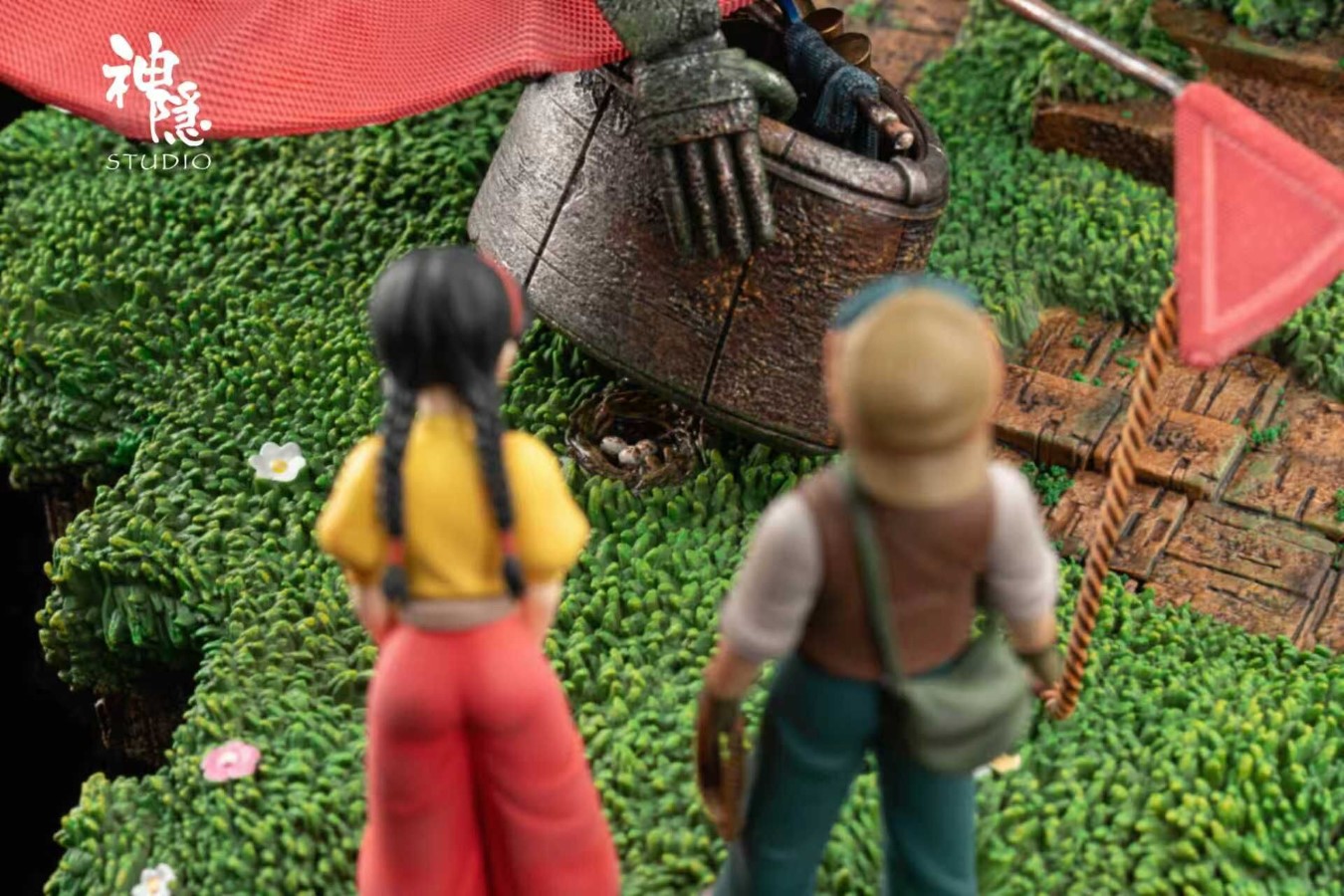 First encounter in the cloud - Castle in the Sky