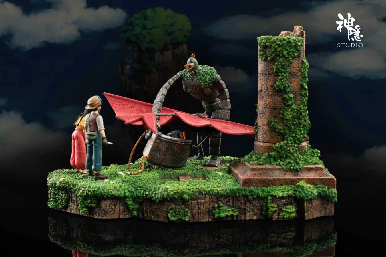 First encounter in the cloud - Castle in the Sky