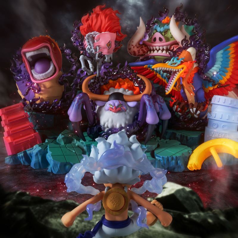 One Piece World Collectible Figure Premium - Monkey D. Luffy vs Five Elder Stars