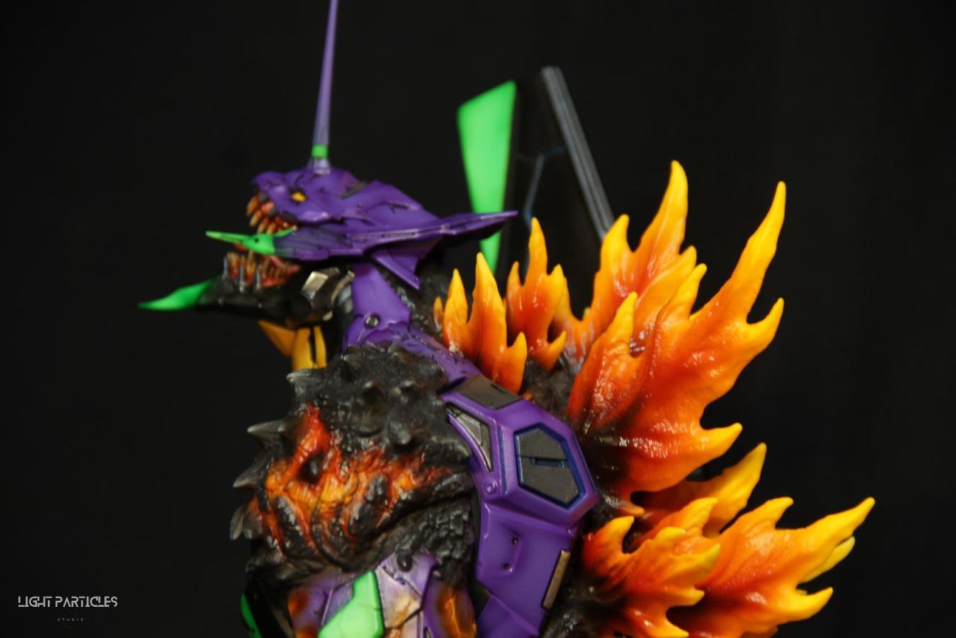 Godzilla-like Evangelion Unit-01's Crimson Lotus Mode