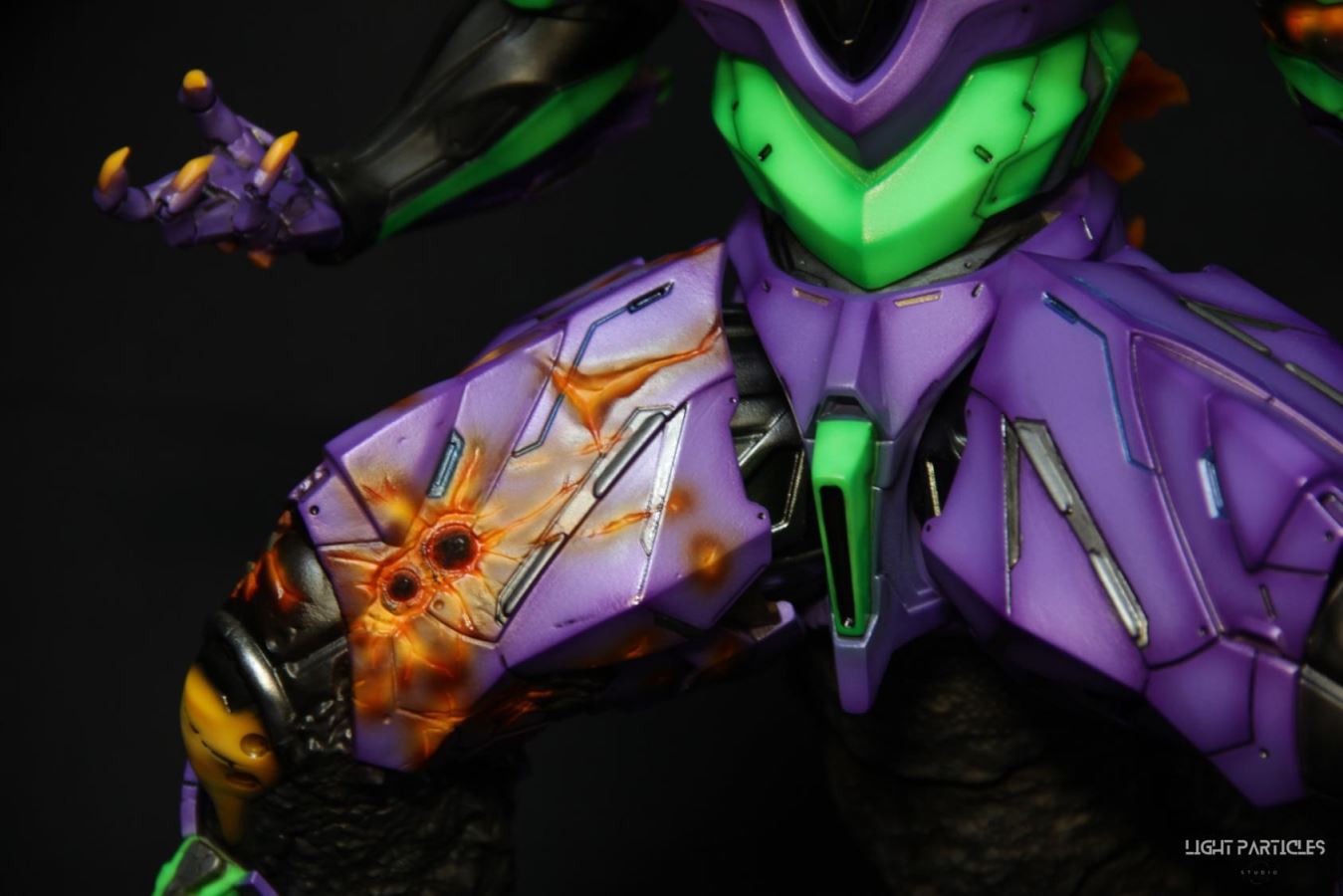 Godzilla-like Evangelion Unit-01's Crimson Lotus Mode