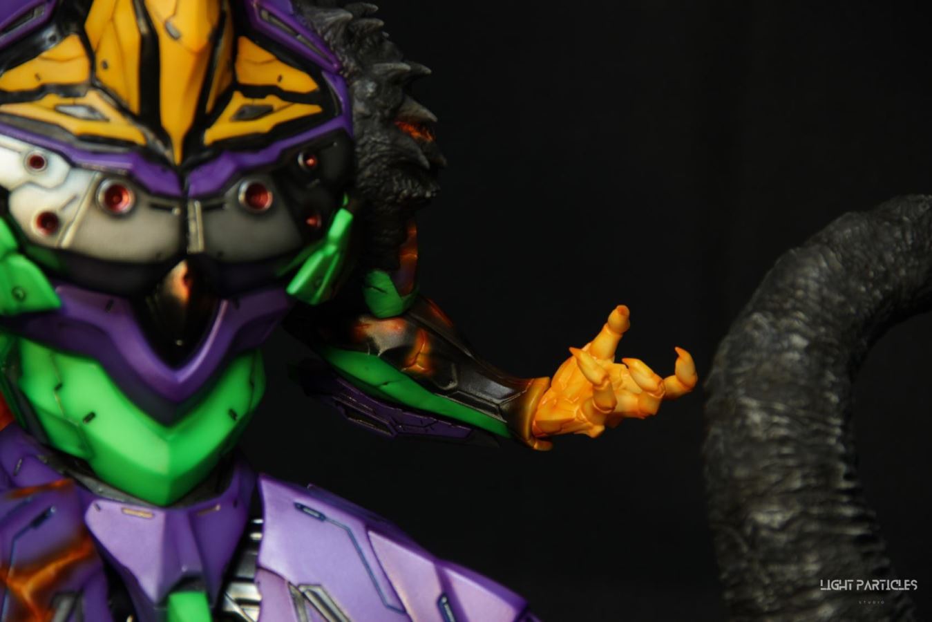 Godzilla-like Evangelion Unit-01's Crimson Lotus Mode