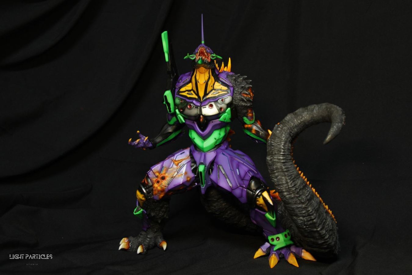 Godzilla-like Evangelion Unit-01's Crimson Lotus Mode